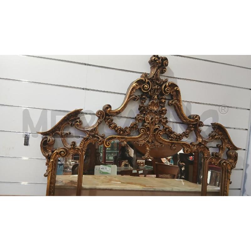 CONSOLLE DORATA C\SPECCHIO P\MARMO | Mercatino dell'Usato Roma viale tirreno 2